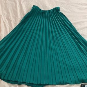 Zara pleated midi skirt